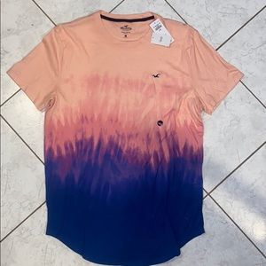 Hollister Ombré Curved Hem Teeshirt